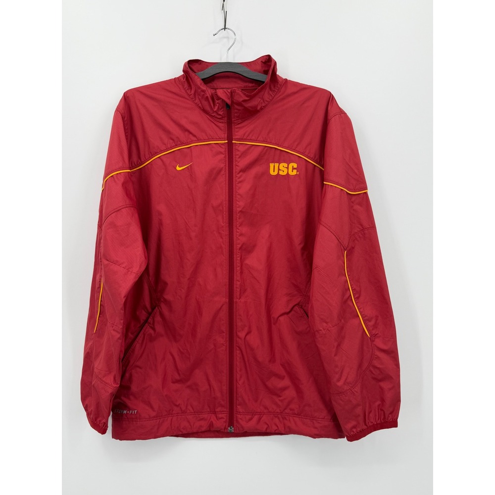 Nike USC Trojans Windbreaker Jacket Mens Small Red Storm-Fit‎ 22706X-SC1